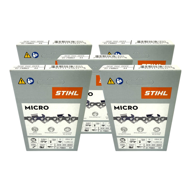 Stihl 5x 3 8 Picco Micro Mini 3 PMM3 Saegekette 30 cm 3 8 P 1 3 mm 44 TG 5 Stueck 5x 36100000044  0 - toolbrothers