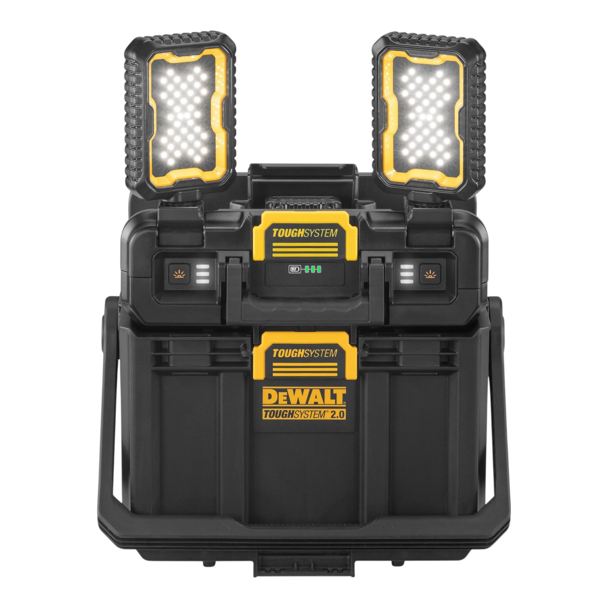 DeWalt DWST08061 1 Werkzeugbox mit integrierten Leuchten 395 x 352 x 255 mm ToughSystem 2 0 1x Powerstack Akku 5 0 Ah Ladegeraet 4 - toolbrothers