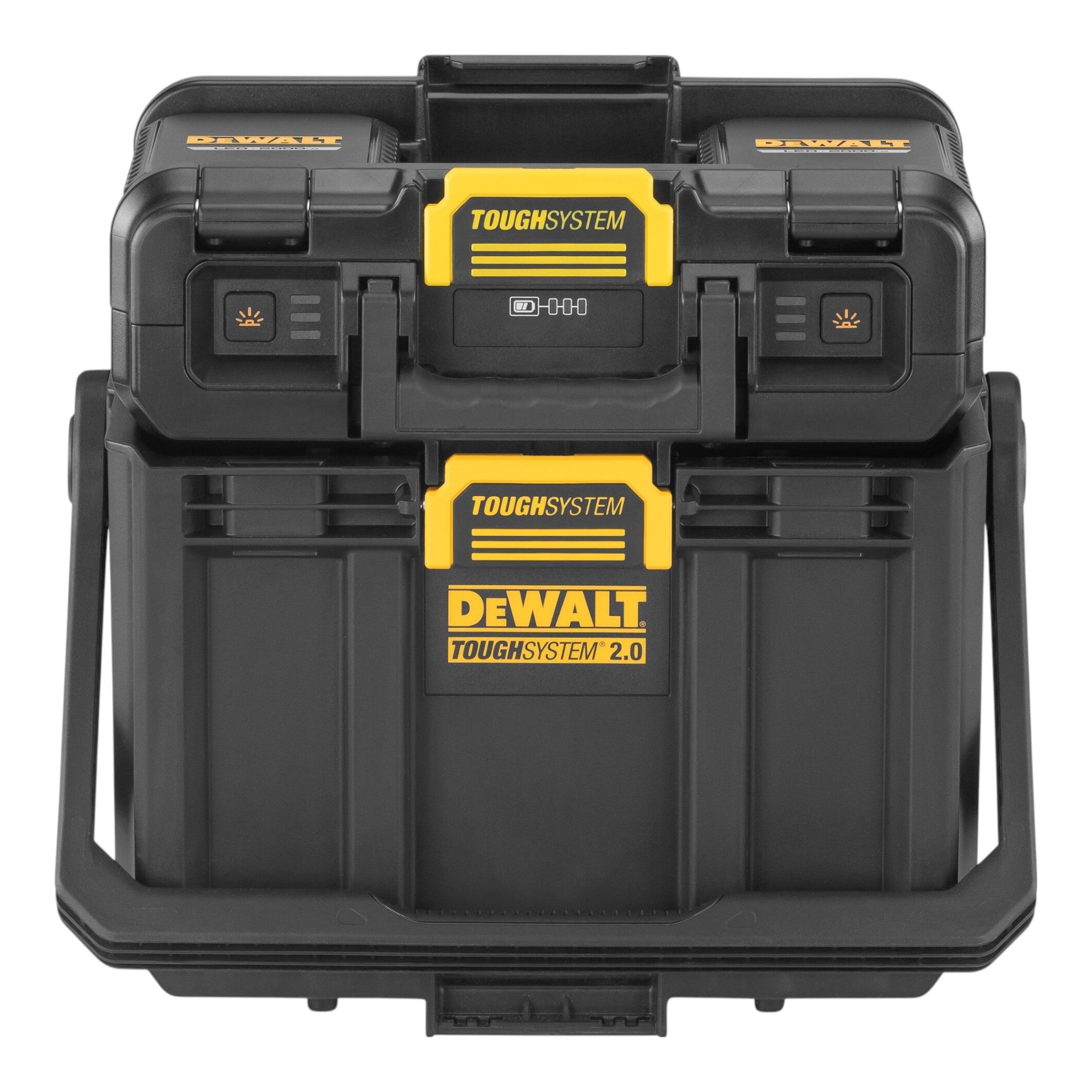 DeWalt DWST08061 1 Werkzeugbox mit integrierten Leuchten 395 x 352 x 255 mm ToughSystem 2 0 2x Powerstack Akku 5 0 Ah Ladegeraet 1 - toolbrothers