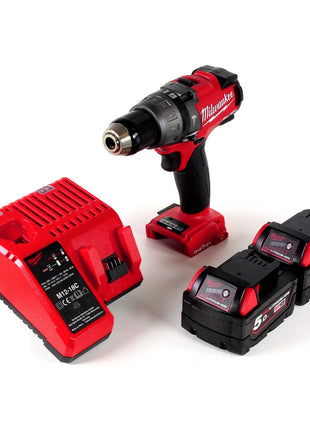 Milwaukee M18 ONEPD-502C Li-Ion Akku Schlagbohrschrauber mit innovativer One Key Bluetooth Funktion + 2x B5 5,0 Ah Akku + Ladegerät - Toolbrothers