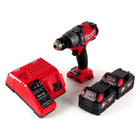 Milwaukee M18 ONEPD-502C Li-Ion Akku Schlagbohrschrauber mit innovativer One Key Bluetooth Funktion + 2x B5 5,0 Ah Akku + Ladegerät - Toolbrothers