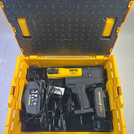 REMS Mini Press ACC 22 V Akku Radialpresse mit Zwangsablauf in L Boxx 1 x 2 5 Ah Akku Ladegeraet 578014 R220 Leicht Gebraucht 3 - toolbrothers