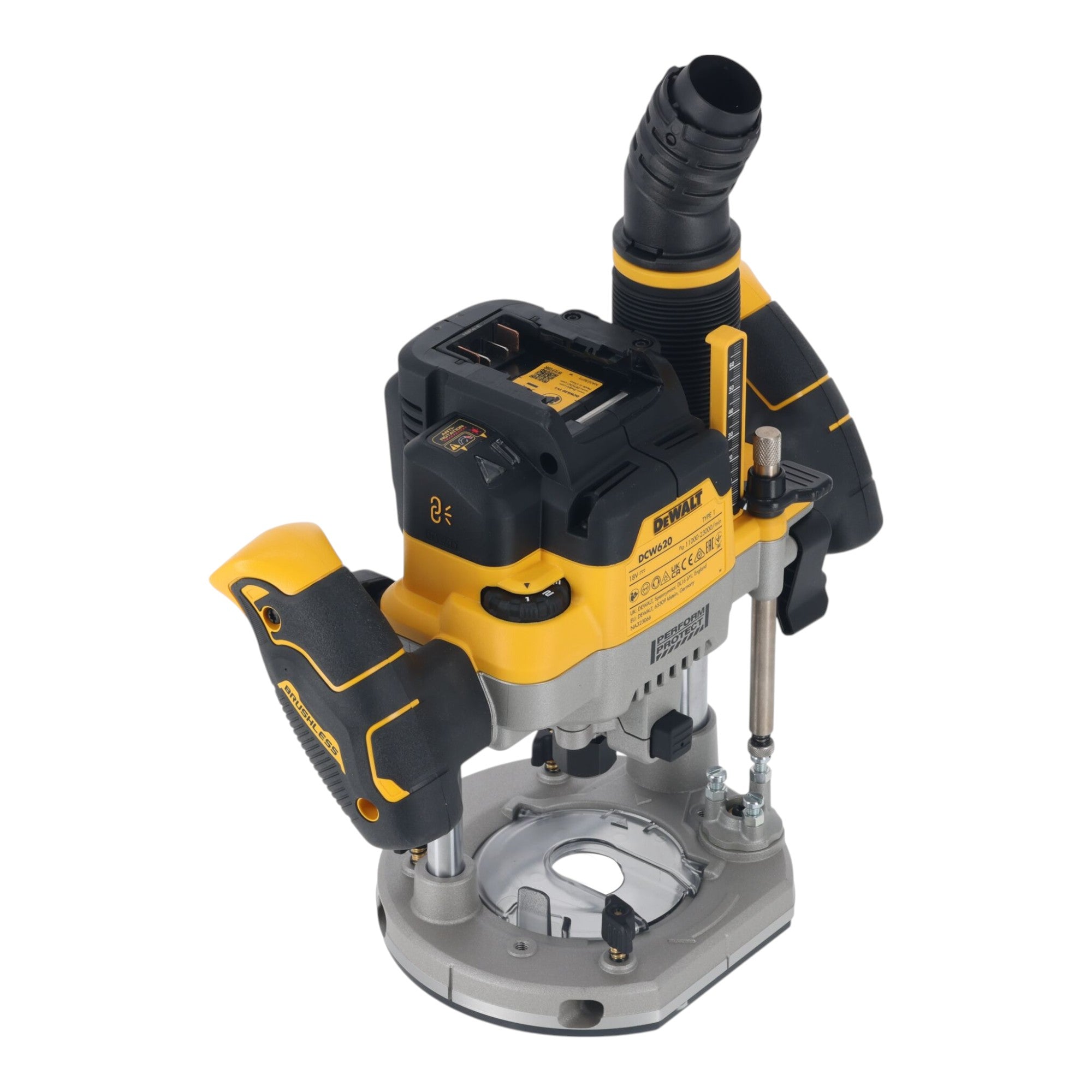 DeWalt DCW 620 M2T Akku Oberfraese 18 V 12 mm Brushless 2x Akku 4 0 Ah Ladegeraet TSTAK 1 - toolbrothers