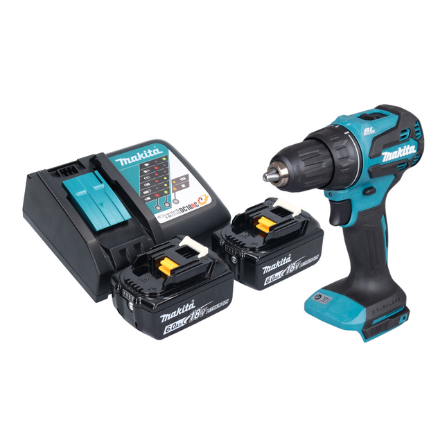 Makita DDF 490 RG Akku Bohrschrauber 18 V 65 Nm 1 2 Brushless 2x Akku 6 0 Ah Ladegeraet 0 - toolbrothers