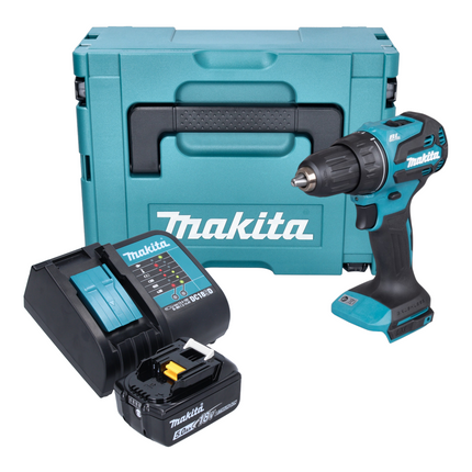Makita DDF 490 ST1J Akku Bohrschrauber 18 V 65 Nm 1 2 Brushless 1x Akku 5 0 Ah Ladegeraet Makpac 0 - toolbrothers
