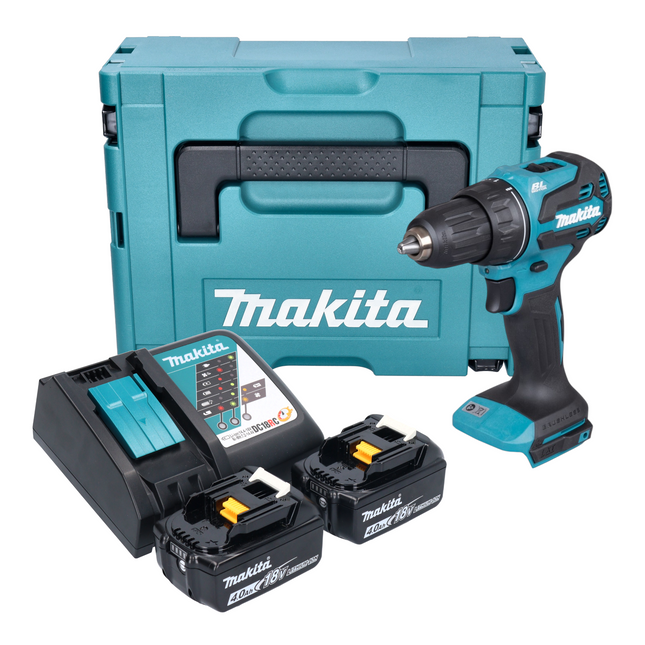Makita DDF 490 RMJ Akku Bohrschrauber 18 V 65 Nm 1 2 Brushless 2x Akku 4 0 Ah Ladegeraet Makpac 0 - toolbrothers