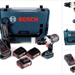 Bosch GSB 18V-85 C Akku Schlagbohrschrauber 18V 85Nm 1/2" Brushless + 3x Akku 5,0Ah + Ladegerät + L-Boxx - Toolbrothers