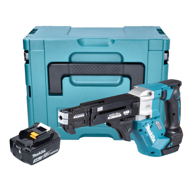 Makita DFR 552 F1J Akku Magazinschrauber 18 V 25 55 mm Brushless 1x Akku 3 0 Ah Makpac ohne Ladegeraet 0 - toolbrothers