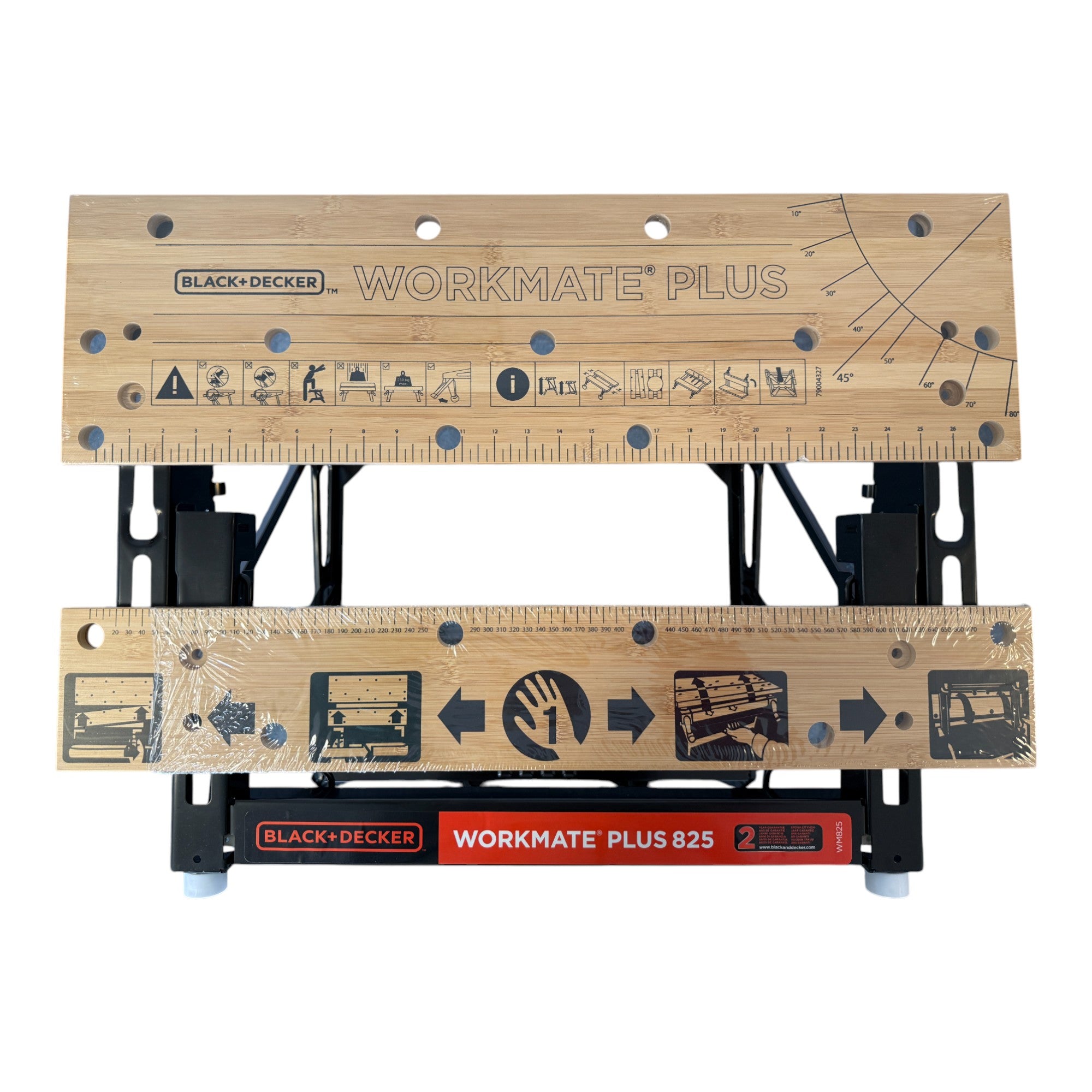 Black Decker WM825 Universal Werkbank Arbeitsflaeche 740 x 250 mm zusammenklappbar 3 - toolbrothers