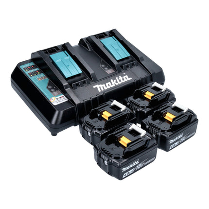 Makita DVC 560 PM4 Akku Staubsauger 36 V 2x 18 V 5 l Brushless 4x Akku 4 0 Ah Ladegeraet 2 - toolbrothers