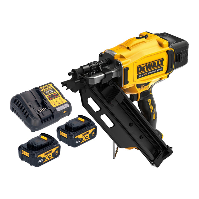 DeWalt DCN 930 M2 Akku Nagler 18 V 50 90 mm Brushless 2x Akku 4 0 Ah Ladegeraet 0 - toolbrothers