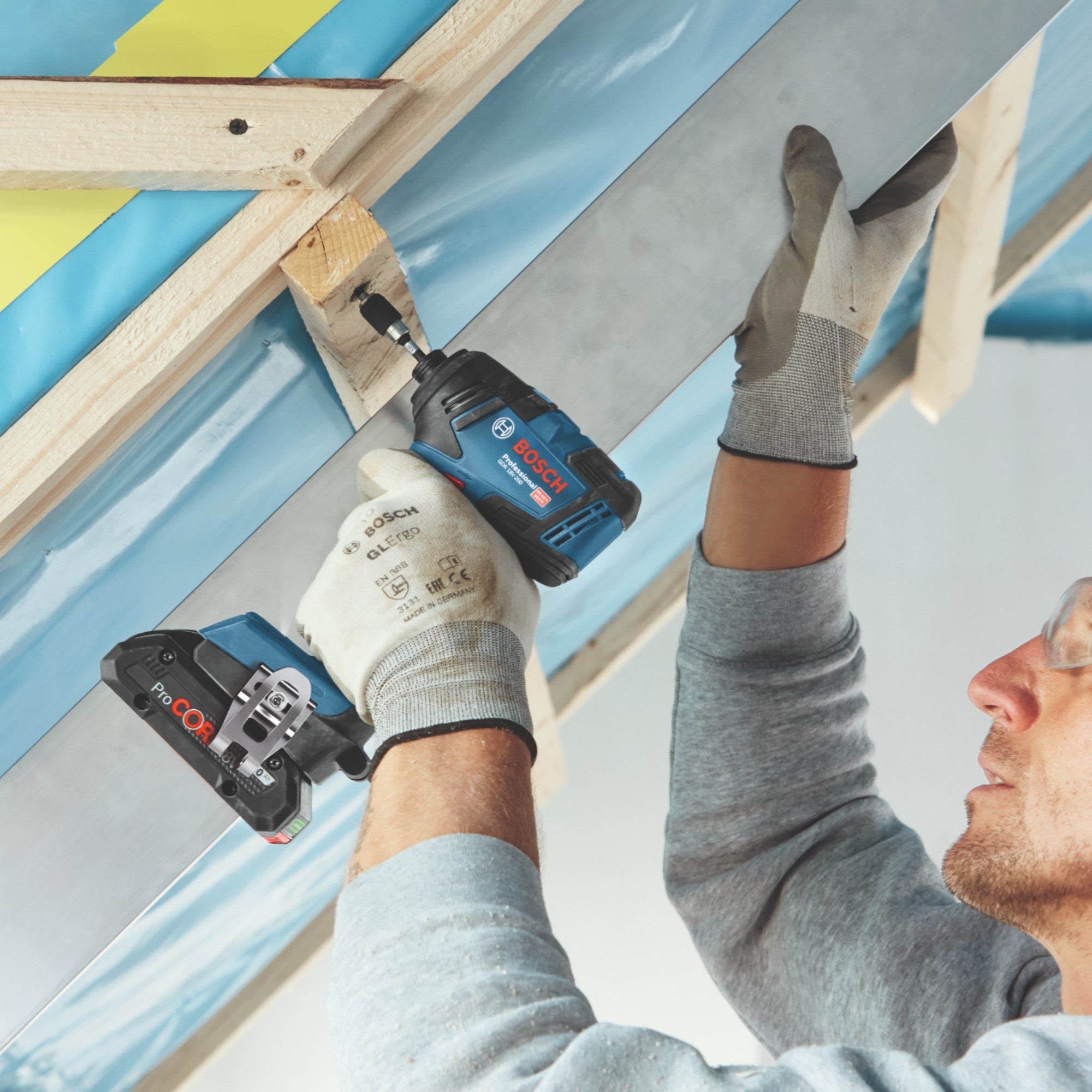 Bosch GDR 18V 200 Professional Akku Drehschlagschrauber 18 V 200 Nm Brushless 1x Akku 5 0 Ah ohne Ladegeraet 4 - toolbrothers