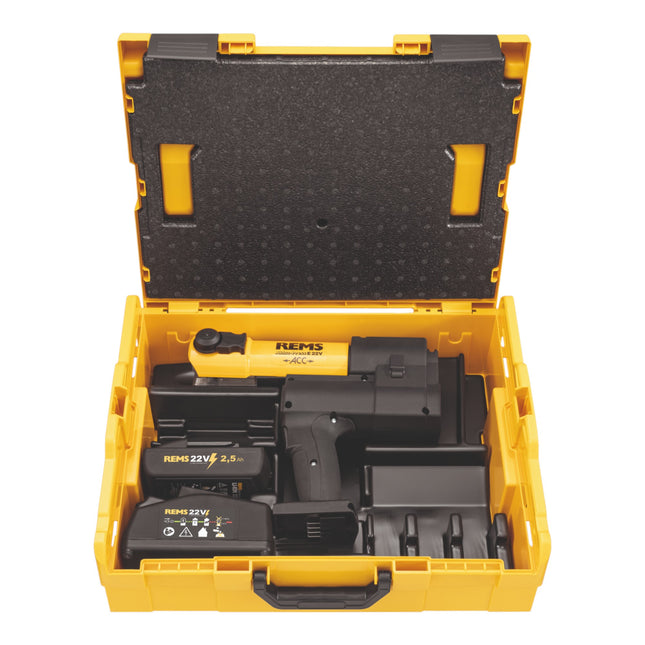 Rems E 22V ACC Basic Pack Akku Radialpresse 22 V 32 kN 576017 R220 1x Akku 2 5 Ah Ladegeraet L Boxx 0 - toolbrothers
