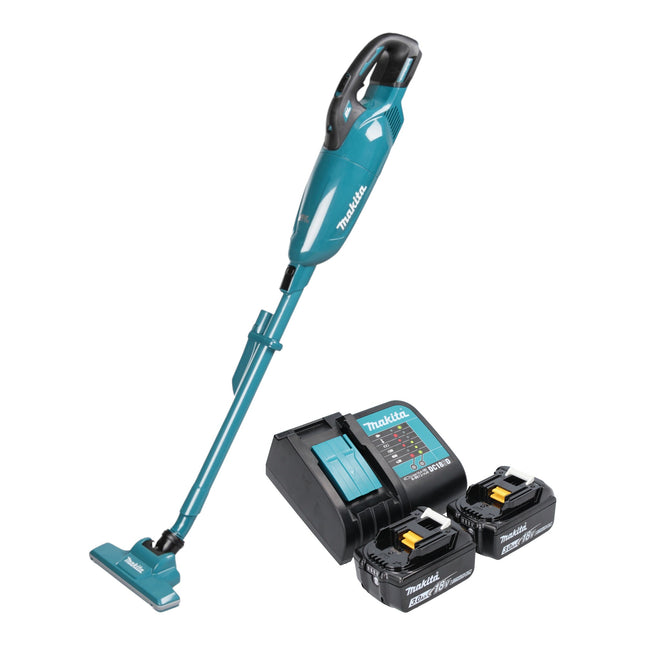 Makita DCL 283 FSF Akku Staubsauger 18 V 0 73 l Brushless 2x Akku 3 0 Ah Ladegeraet 0 - toolbrothers