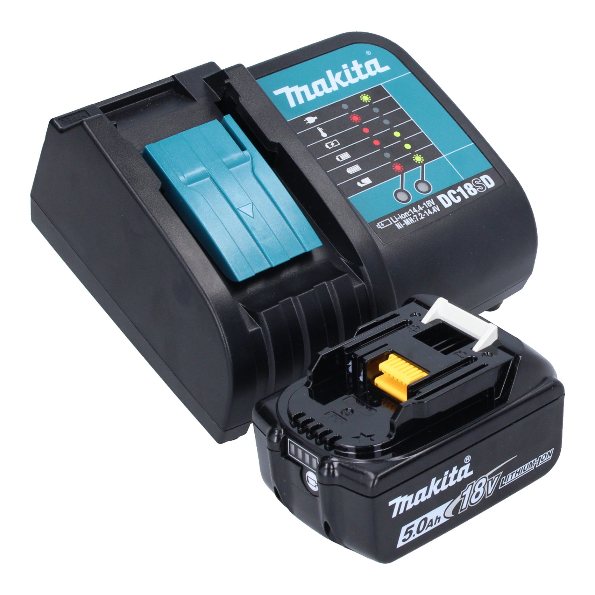 Makita DCL 283 FST1 Akku Staubsauger 18 V 0 73 l Brushless 1x Akku 5 0 Ah Ladegeraet 2 - toolbrothers