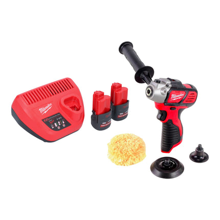 Milwaukee M12 BPS 252 Akku Polierer 12 V 2x Akku 2 5 Ah Ladegeraet 0 - toolbrothers