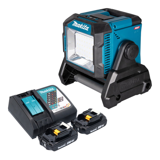Makita ML 005 G RA Akku Baustellenleuchte 18 40 V max 3 600 lm 2x Akku 2 0 Ah Ladegeraet 0 - toolbrothers