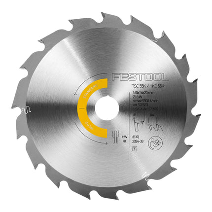 Festool HW 160x1 6x20 W18 Kreissaegeblatt WOOD STANDARD 160 x 1 6 x 20 mm 578583  0 - toolbrothers