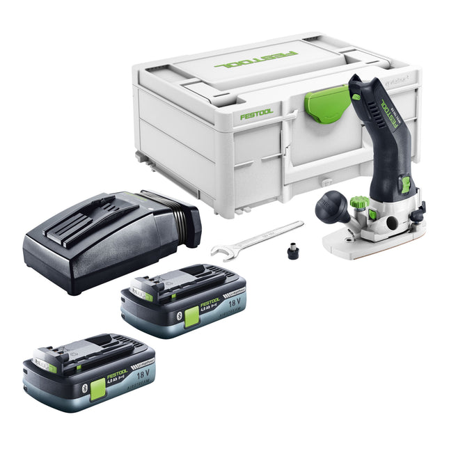 Festool MFKC 700 EB Basic Akku Modul Kantenfraese 18 V 8 mm Brushless 2x Akku 4 0 Ah Ladegeraet Systainer 0 - toolbrothers