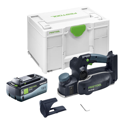 Festool HLC 82 EB Basic Akku Hobel 18 V 82 mm Brushless 1x Akku 8 0 Ah Systainer ohne Ladegeraet 0 - toolbrothers