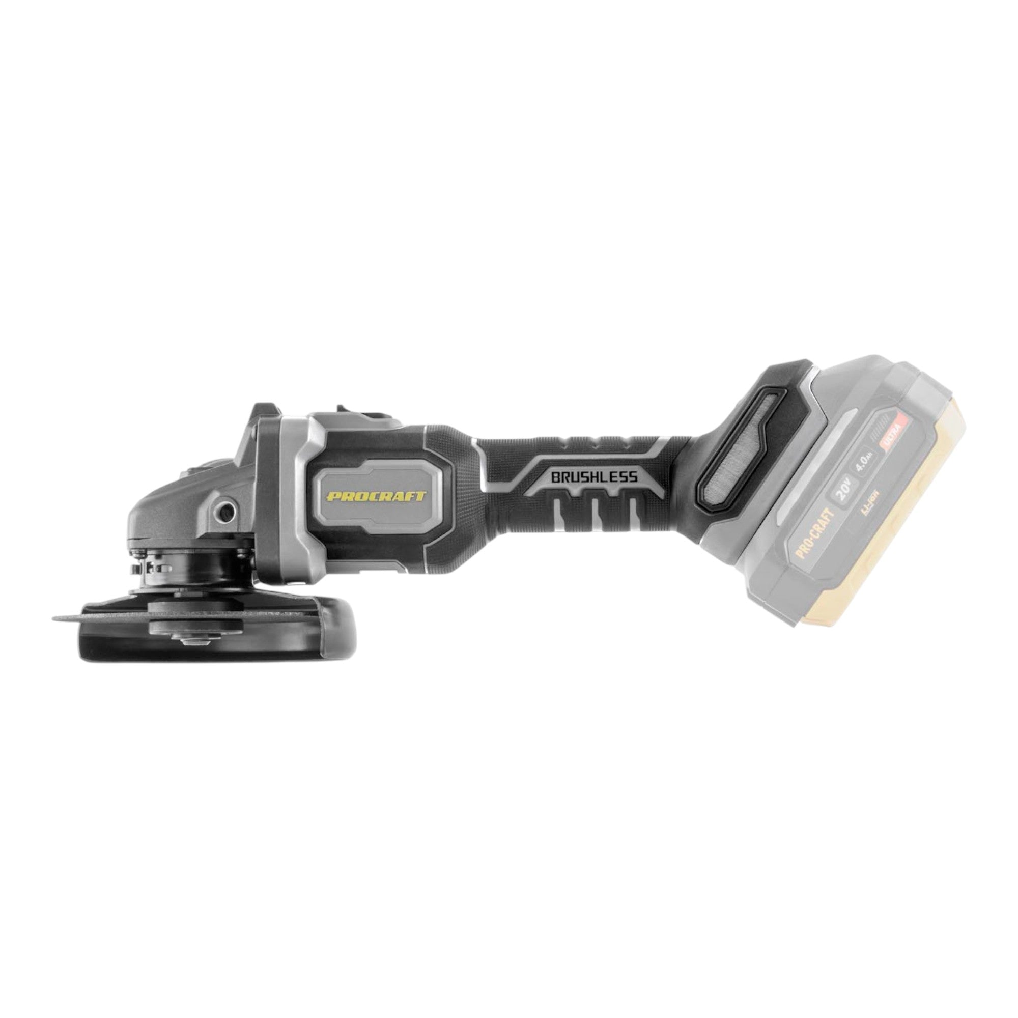 Procraft Industrial AG125B CD Akku Winkelschleifer 20 V 125 mm Brushless 1x Akku 4 0 Ah Ladegeraet Koffer 3 - toolbrothers