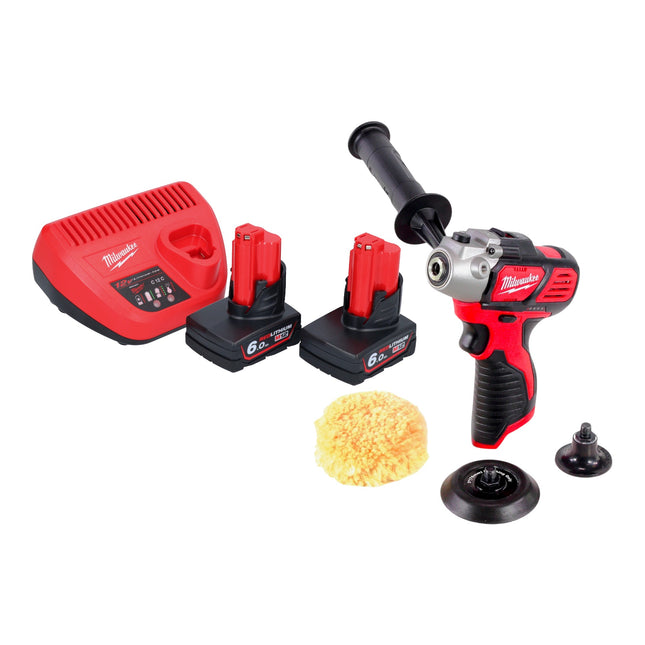 Milwaukee M12 BPS 602 Akku Polierer 12 V 2x Akku 6 0 Ah Ladegeraet 0 - toolbrothers