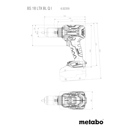Metabo BS 18 LTX BL Q I Akku Bohrschrauber 18 V 130 Nm Brushless 602359850 Solo ohne Akku ohne Ladegeraet 1 - toolbrothers