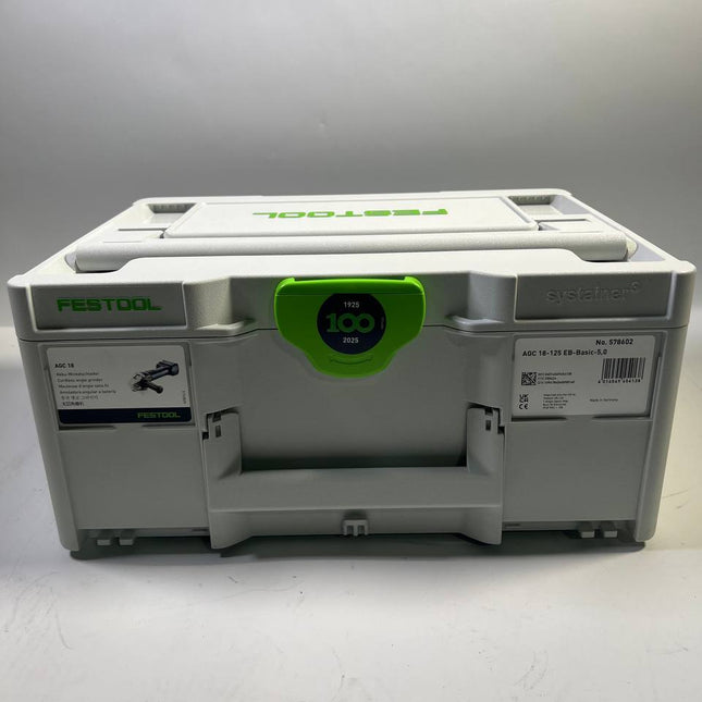 Festool AGC 18 125 EB Basic Akku Winkelschleifer 18 V 125 mm Koffer Leicht Gebraucht 0 - toolbrothers