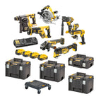 Zestaw narzędzi akumulatorowych DeWalt DCK 853 P4T 18 V DCD 996 + DCF 887 + DCH 273 + DCG 405 + DCS 367 + DCS 356 + DCS 565 + DCL 050 + 4x akumulator 5,0 Ah + ładowarka + 4x T STAK + wózek