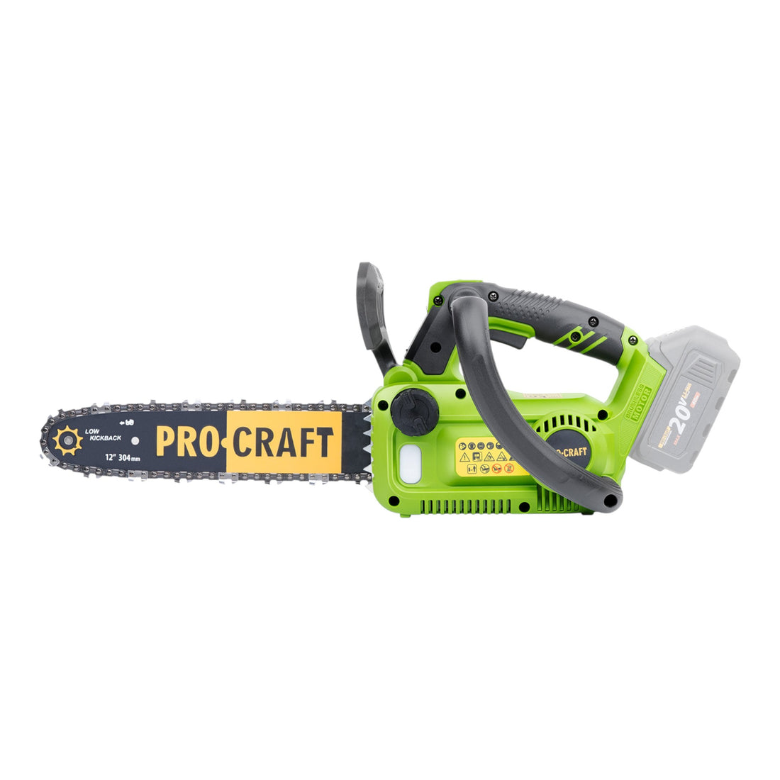 Akumulatorowa pilarka łańcuchowa Procraft PKA42Libb 20 V 304 mm bezszczotkowa + 2x akumulator 2,0 Ah + ładowarka