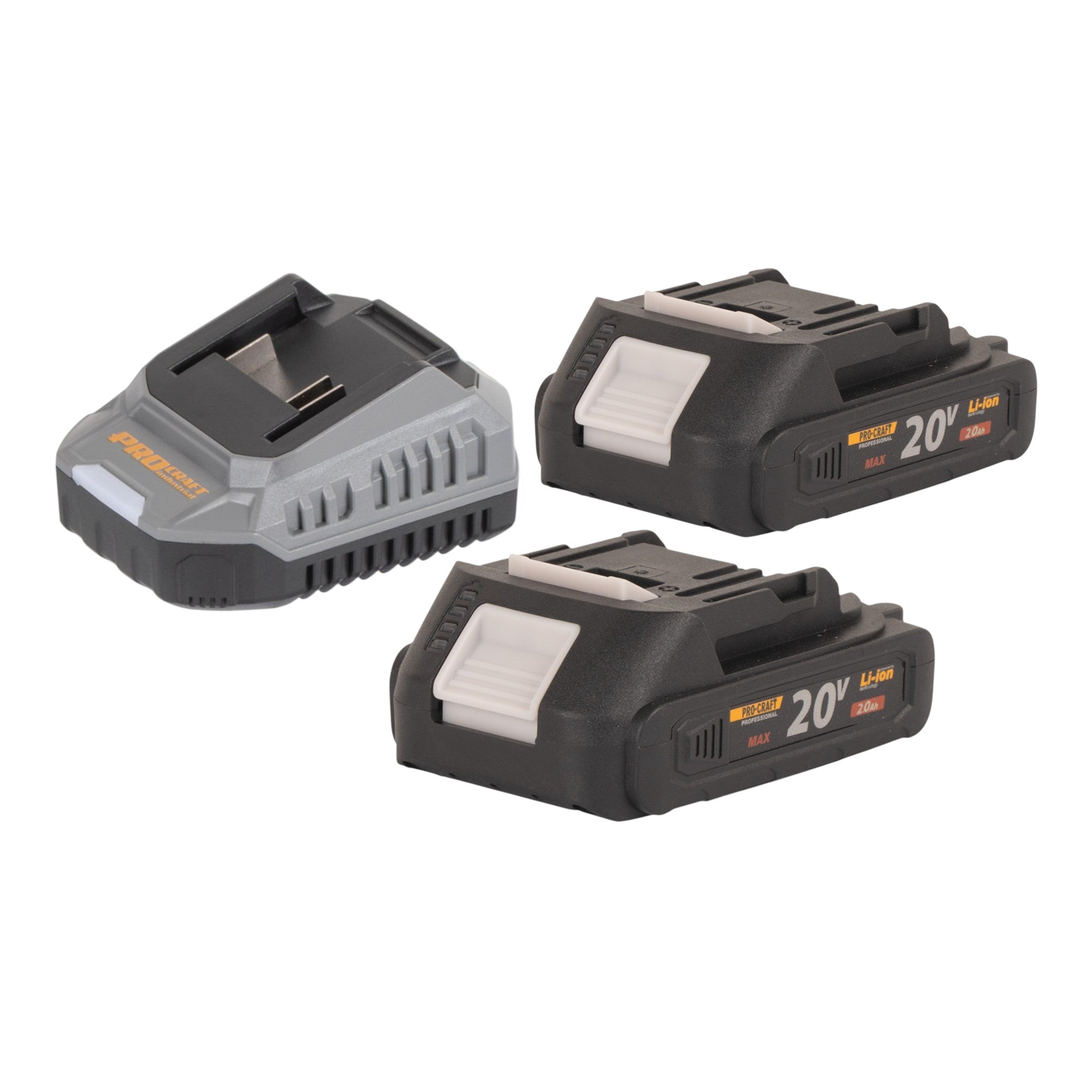 Procraft PHA30bb Akku Bohrhammer 20 V 2 8 J SDS plus Brushless 2x Akku 2 0 Ah Ladegeraet 3 - toolbrothers
