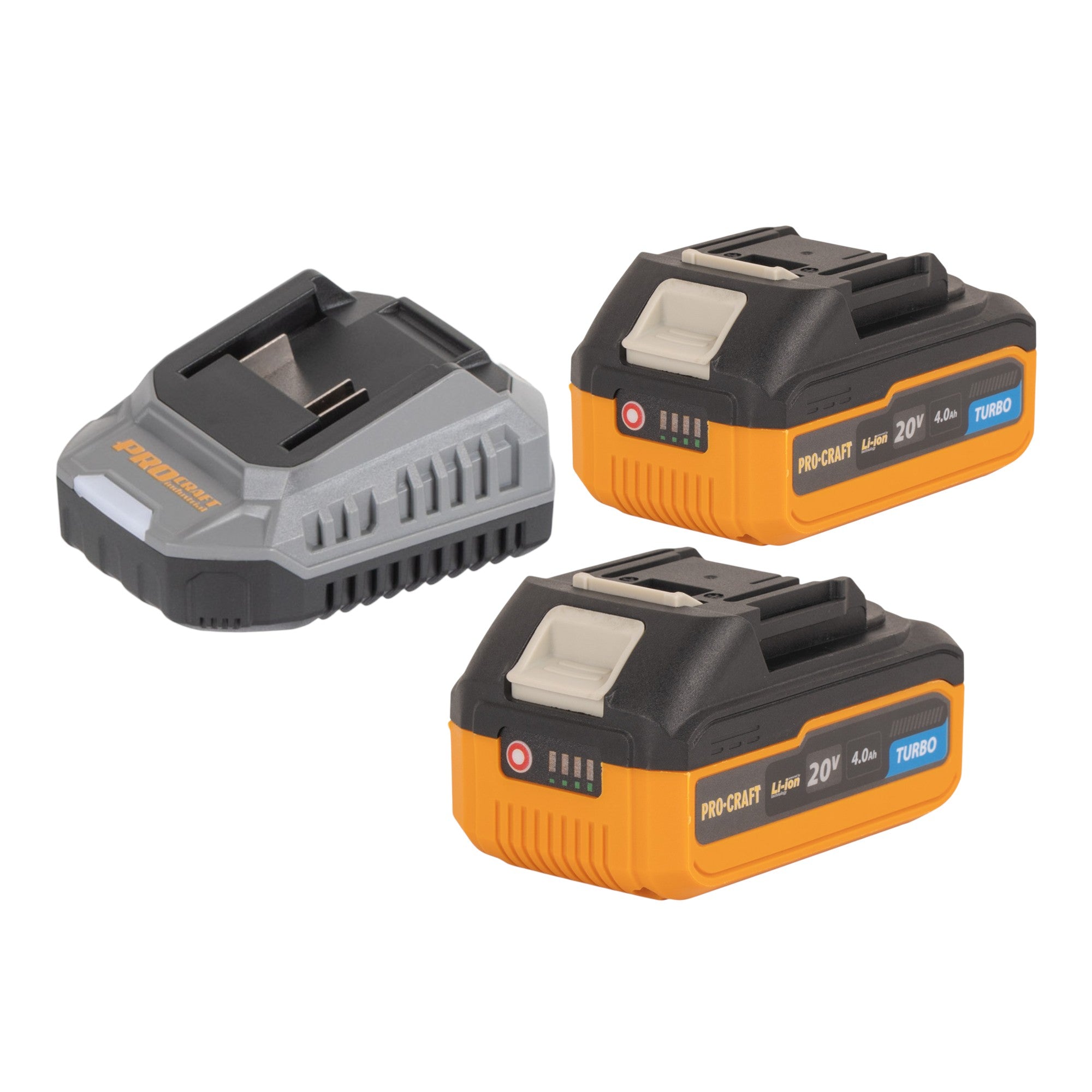 Procraft PHA30bb Akku Bohrhammer 20 V 2 8 J SDS plus Brushless 2x Akku 4 0 Ah Ladegeraet 3 - toolbrothers