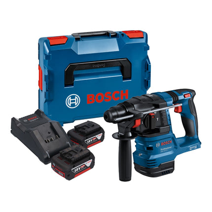 Bosch GBH 18V 22 Professional Akku Bohrhammer 18 V 1 9 J SDS Plus Brushless 2x Akku 5 0 Ah Ladegeraet L Boxx 0 - toolbrothers
