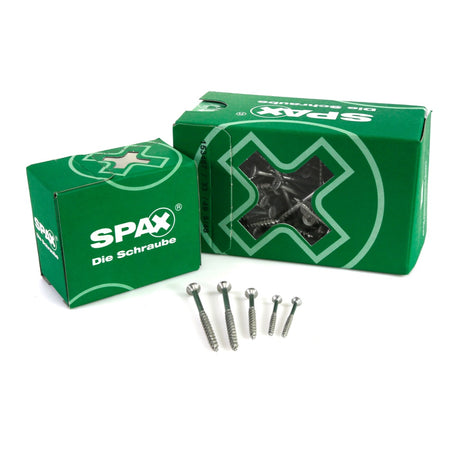 SPAX Universalschraube 6,0 x 120 mm 100 Stk. TORX T-STAR plus T30 WIROX Senkkopf Teilgewinde 4Cut-Spitze 0191010601205 - Toolbrothers