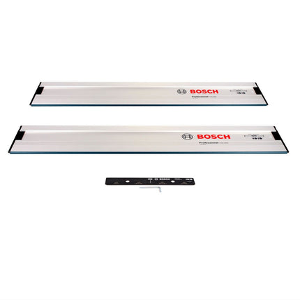 Bosch FSN Set mit 2x FSN 800 Führungsschiene 800 mm Länge ( 1600Z00005 ) und 1x Verbindungselement FSN VEL Professional ( 1600Z00009 ) - Toolbrothers