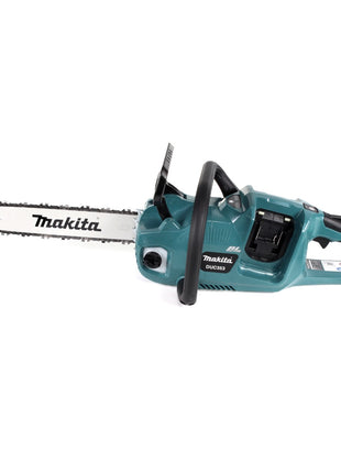 Makita DUC 353 PG2 Akku Kettensäge 36V ( 2x18V ) Brushless 35 cm + 2x 6,0 Ah Akku + Doppelladegerät - Toolbrothers