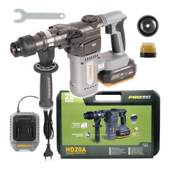Procraft Industrial HD20A Akku Bohrhammer 20 V 3 8 J Brushless 1x Akku 4 0 Ah Ladegeraet Koffer 0 - toolbrothers