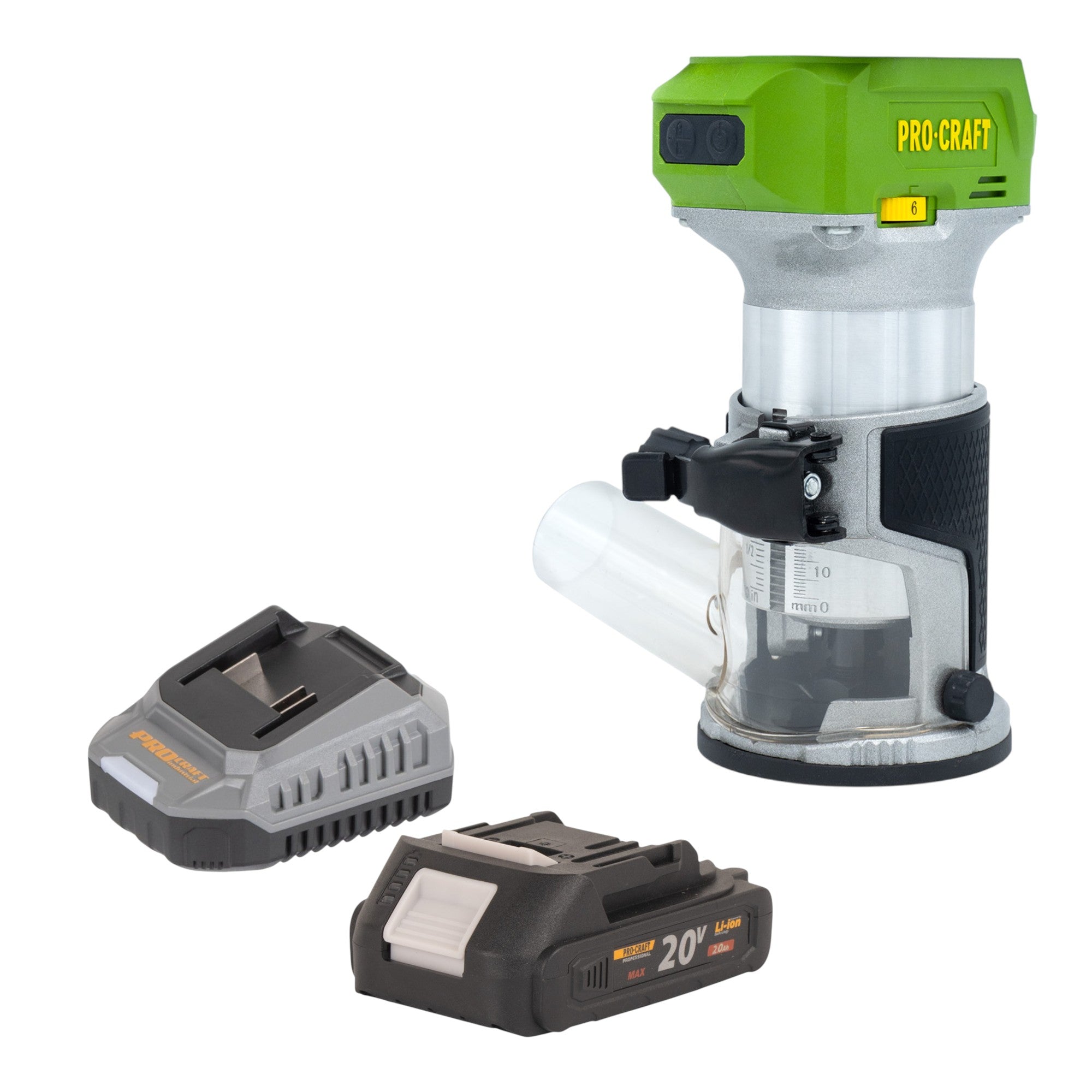 Procraft POB24bb Akku Multifunktionsfraese 20 V 6 8 mm Brushless 1x Akku 2 0 Ah Ladegeraet 0 - toolbrothers