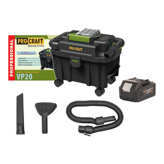 Procraft VP20 Akku Industriesauger 20 V 10 l Brushless 1x Akku 4 0 Ah ohne Ladegeraet 0 - toolbrothers
