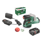 Bosch UniversalOrbit 18V 20 Akku Exzenterschleifer 18 V 125 mm 1x Akku 2 5 Ah Ladegeraet 0 - toolbrothers