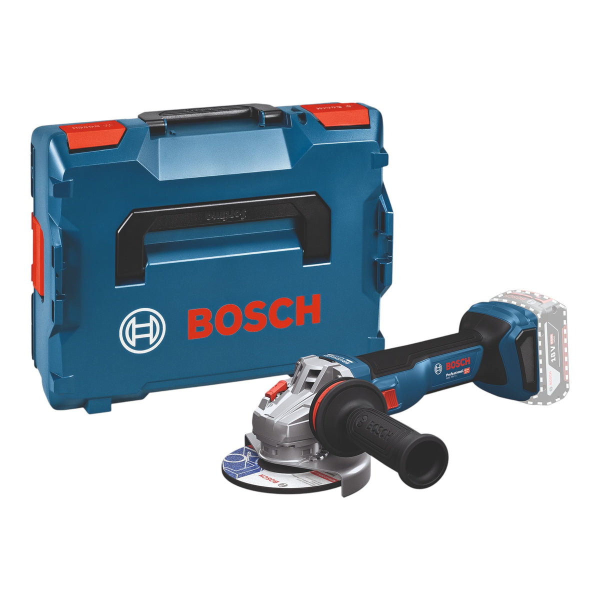 Akumulatorowa szlifierka kątowa Bosch GWS 18V-11 Professional 18 V 125 mm bezszczotkowa + L-Boxx ( 06019N4102 ) - bez akumulatora, bez ładowarki