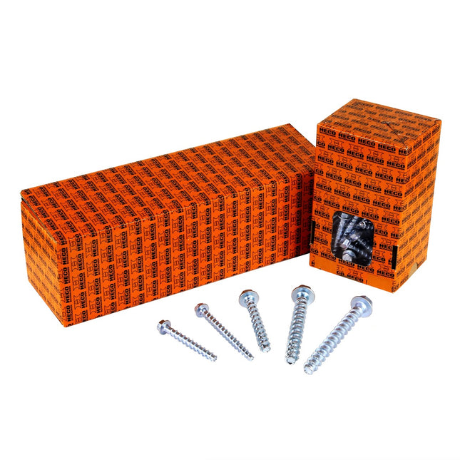 HECO MULTI-MONTI-plus SS Betonschraube 10 x 100 mm 50 Stk. SW 13 Sechskantkopf verzinkt A2K ( 2x 48453 ) - Toolbrothers