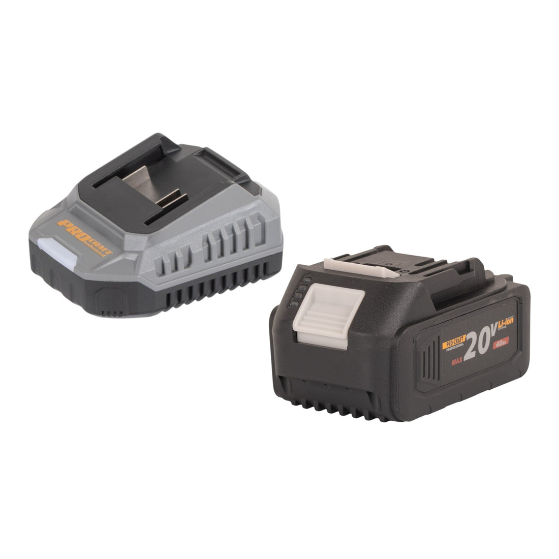 Procraft PGA22-BB akumulatorowa szlifierka kątowa 20 V 125 mm bezszczotkowa + 1x akumulator 4,0 Ah + ładowarka