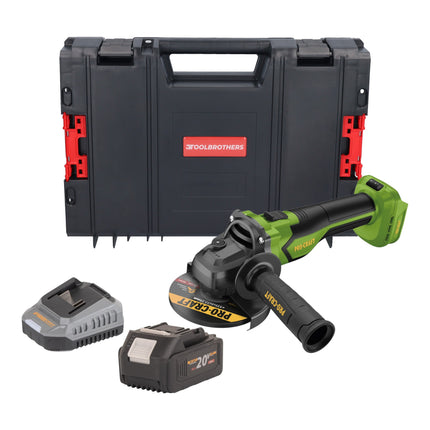 Procraft PGA22 BB Akku Winkelschleifer 20 V 125 mm Brushless 1x Akku 4 0 Ah Ladegeraet RHINO Toolcase 0 - toolbrothers