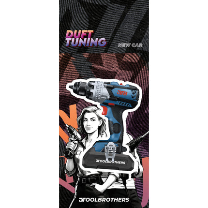 Toolbrothers Duftbaum EXPERT BLUE AKKUSCHRAUBER Design Duft NEW CAR exotische Duftnoten 0 - toolbrothers