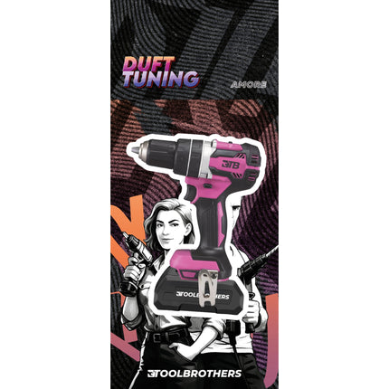 Toolbrothers Duftbaum RICH ROS AKKUSCHRAUBER Design Duft AMORE sanfte und blumige Duftnoten 0 - toolbrothers