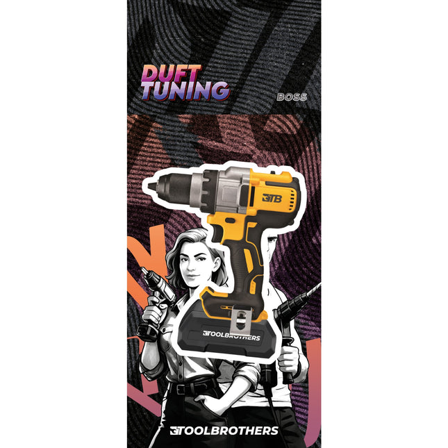 Toolbrothers Duftbaum FLEX YELLOW AKKUSCHRAUBER Design Duft BOSS maskuline Duftnoten 0 - toolbrothers