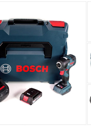 Bosch GDR 18 V-200 C Akku Drehschlagschrauber 18 V 1/4" in L-Boxx + 1 x 2,0 Ah Akku + Ladegerät - Toolbrothers