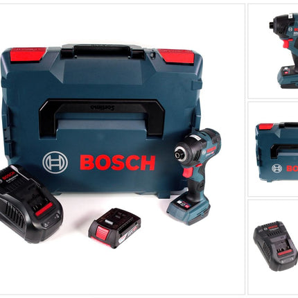 Bosch GDR 18 V-200 C Akku Drehschlagschrauber 18 V 1/4" in L-Boxx + 1 x 2,0 Ah Akku + Ladegerät - Toolbrothers