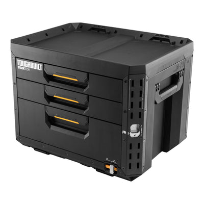 Toughbuilt STACKTECK Werkzeug Box abschliessbar mit 3 Schubladen 533 x 406 x 395 mm TB B1 D 73  0 - toolbrothers